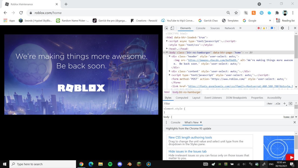 DaRealGarlic's tweet photo. What? Hamburger????
#RobloxDown #robloxisdown #Roblox #RobloxStatus #robloxgfx #RobloxIsBack https://t.co/YlH3L45gLn