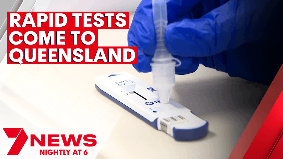 7NewsGoldCoast's tweet photo. There's another weapon in the fight against COVID, with rapid antigen testing kits arriving in Queensland soon. The first tests will be on pharmacy shelves from Monday. https://t.co/WEE8bcvx1D #COVID19 #7NEWS https://t.co/vv3y0gCqLQ