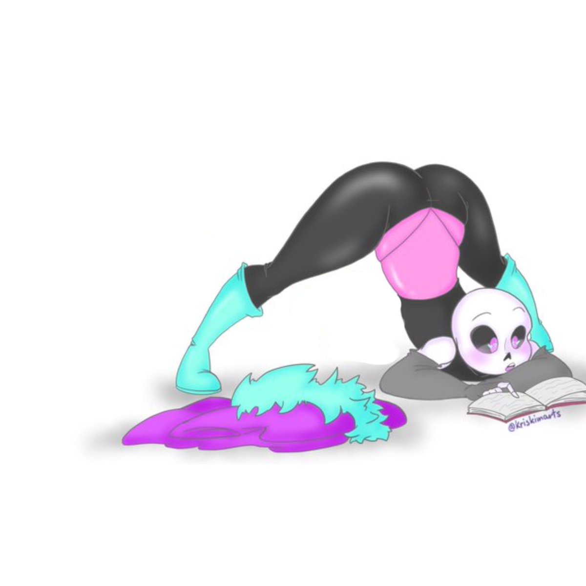 OfficalLustSans's tweet photo. I’m attempting the jacko pose while reading how am I doing?

#UndertaleAU #Undertale https://t.co/x55pADZK26