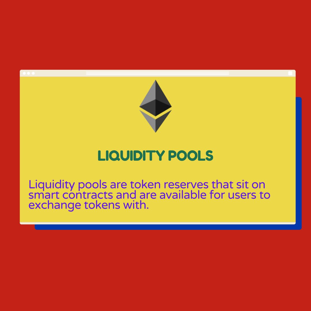 Liquidity pools are token reserves that sit on  smart contracts and are available for users to exchange tokens with.