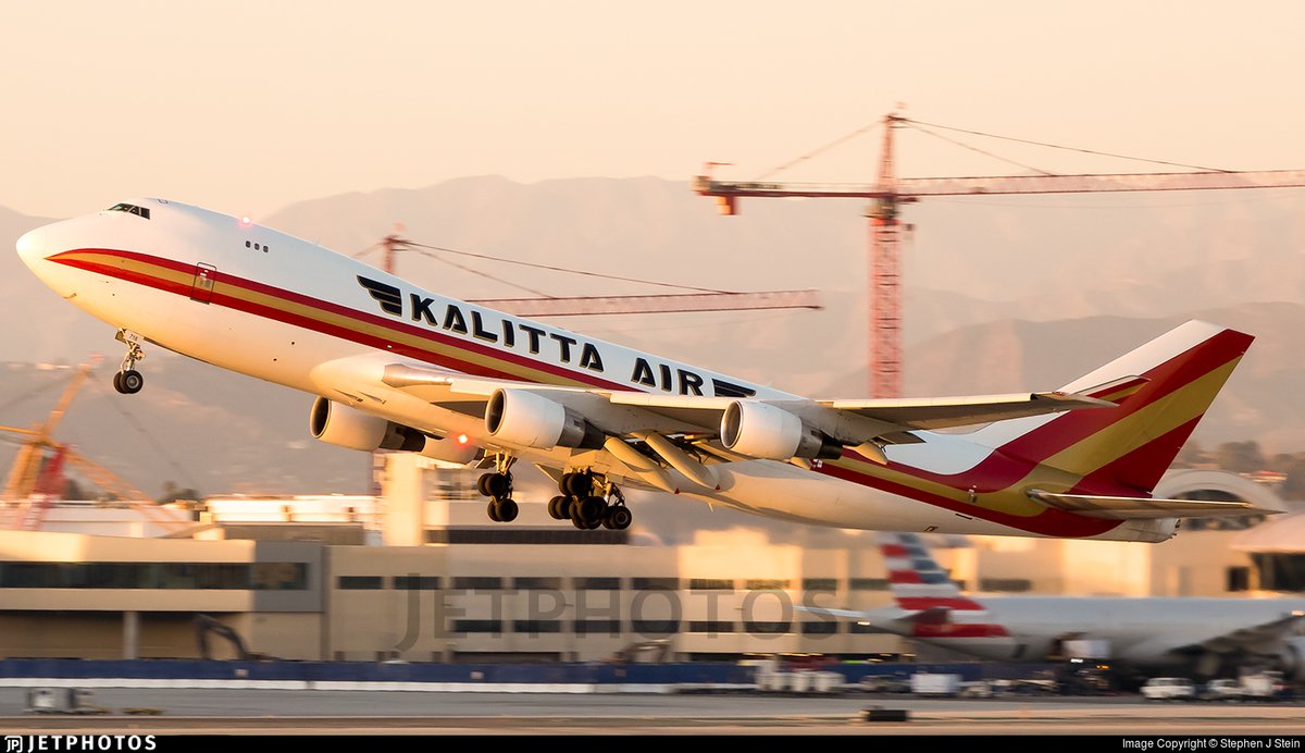 A Kalitta Air 747 departing Los Angeles. jetphotos.com/photo/10347018 © Stephen J Stein