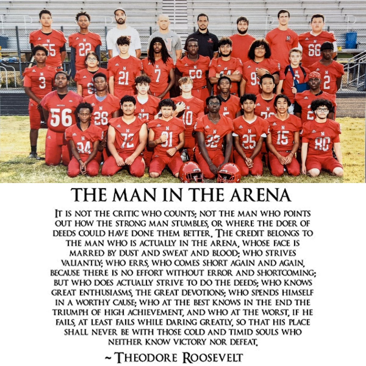 WinTheNowFB's tweet photo. Incredible what this team CHOSE to endure. Never made excuses. From Freshman to Seniors, they stepped in wherever needed in order to play every game.

They honored the game with their effort &amp; love for each other.

I'll always be proud of this team!

TRUE Ironmen!⚒️ #WinTheNow https://t.co/yg92WZZNnj