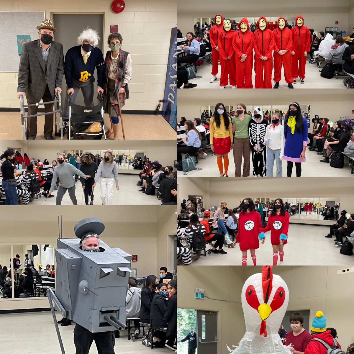 Great energy and school spirit today <a href="/delview/">Delview Secondary</a>. Thanks to our staff and students that organized and judged our costume contest. Wishing all our Raiders a happy and safe Halloween.