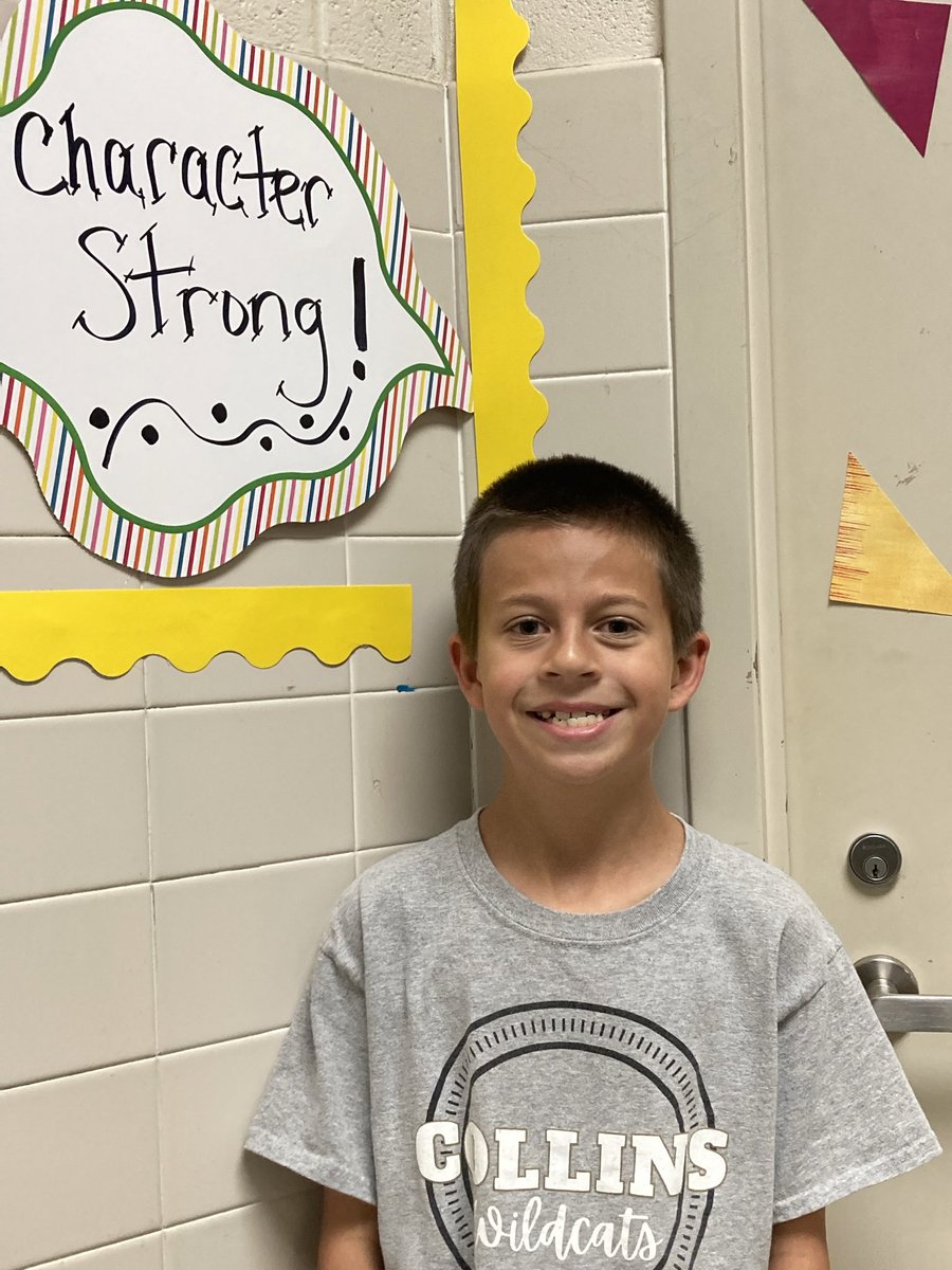CISWildcats's tweet photo. Kade gave up his seat for another student today. He also took the initiative to clean up someone else’s mess. Character Strong! https://t.co/gaolJl5jTO