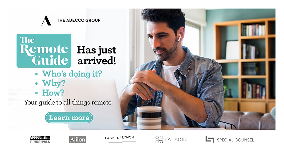 LegalTechShan's tweet photo. Remote work continues to be a hot topic. Who is working remotely? Why? How are they doing it? We have your guide to all things REMOTE WORK! Contact me today for your copy! https://t.co/WfiMuDVtnY