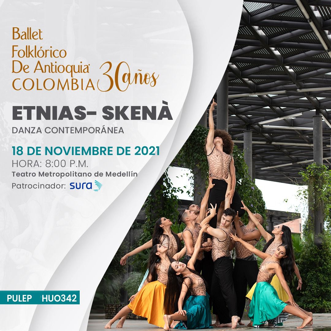 Celebraremos 30 años de trayectoria del Ballet Folklórico de Antioquia el 17 y 18 de noviembre de 2021, en el teatro Metropolitano de #Medellín a las 8 p.m. Boletería disponible en <a href="/TuBoletaColombi/">TuBoleta</a> aprovecha los descuentos
#yosoybfda #danza #música #folclor #colombia #Medellin
