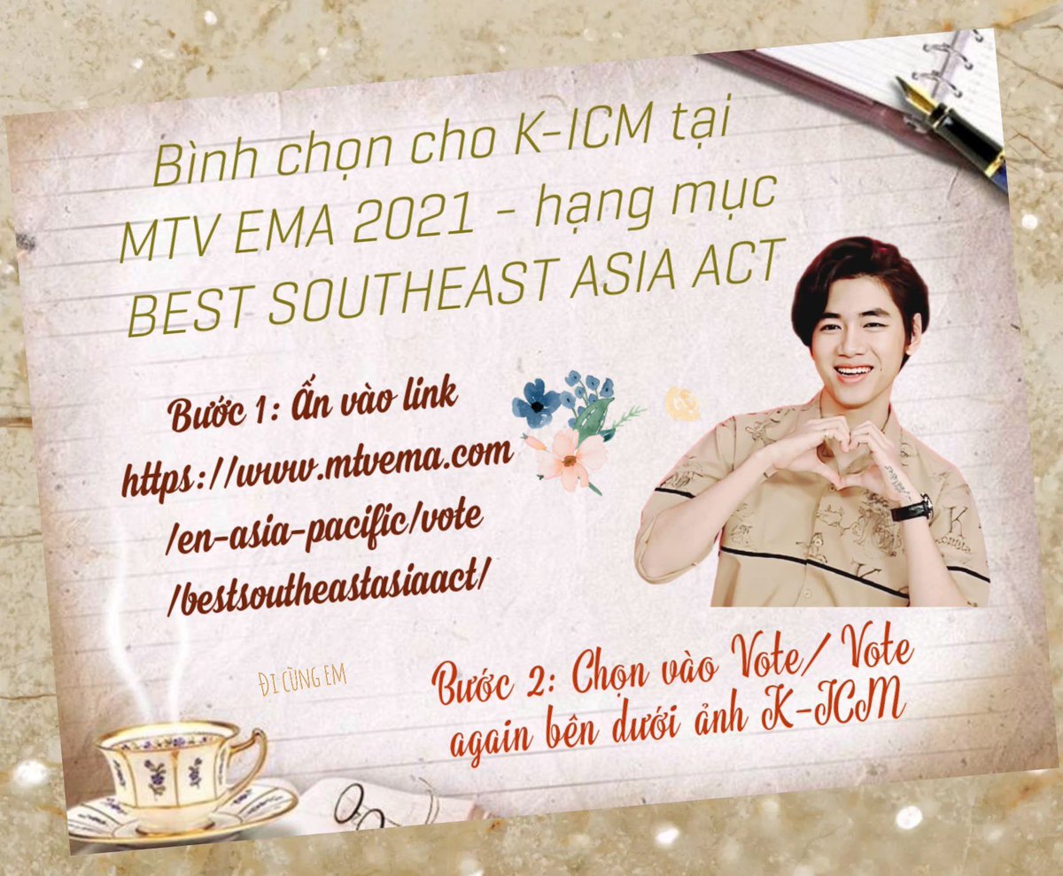 pe_bu1207's tweet photo. 1/2 Chặng đường mình cùng nhao đi qua còn 11 ngày nữa là chúng ta sẽ về đích vậy nên mong mấy bà Keys chúng ta lúc này ĐOàn Kết cùng VOTE cho CậU nhé

VOTE FOR KICM 

Link vote. https://t.co/aHzD5FyIDy https://t.co/lwapQOAGiv