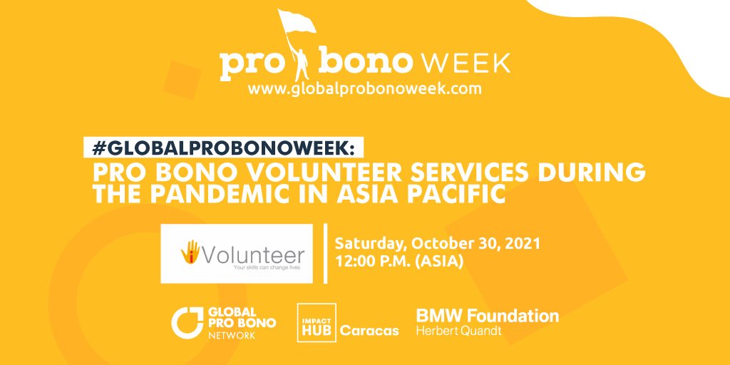 How did the #COVID_19 pandemic affect pro bono services in Asia Pacific region? Did pro bono services increase or decrease? What's the way forward?🤔 Ikuma, Shalabh and Shilpa will explain their views regarding these powerful questions🚀 Join us! #GlobalProBonoWeek🎉