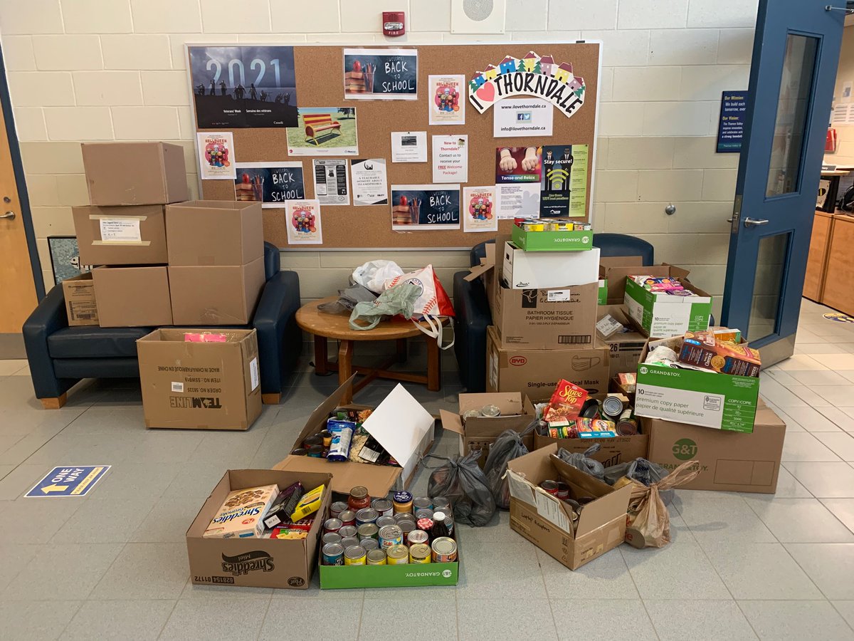A huge Thank You goes out to the Thorndale Community!! With your help we were able to make this wonderful donation to the Thames Centre Food Bank! Way to go Wildfire families!!!