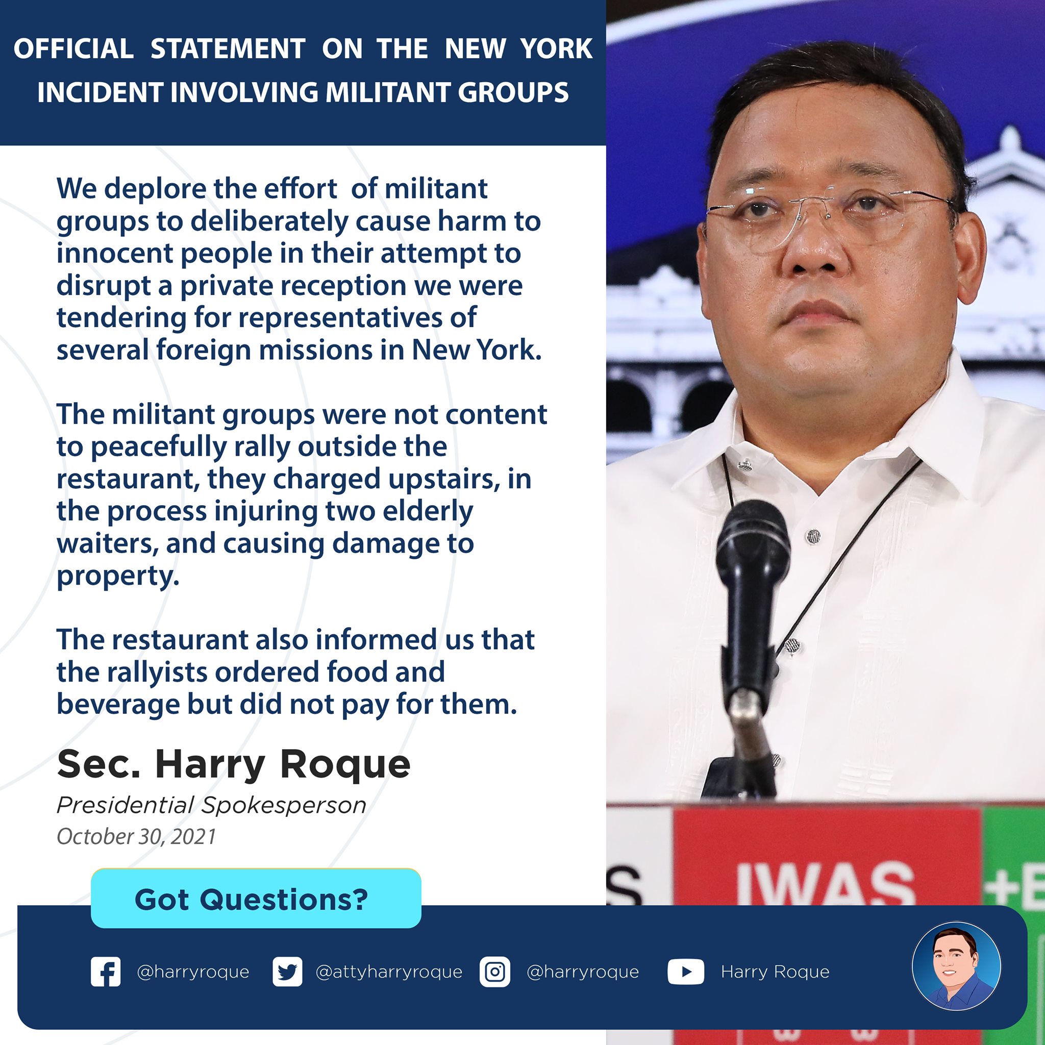 Netizens oppose Harry Roque's nomination to ILC