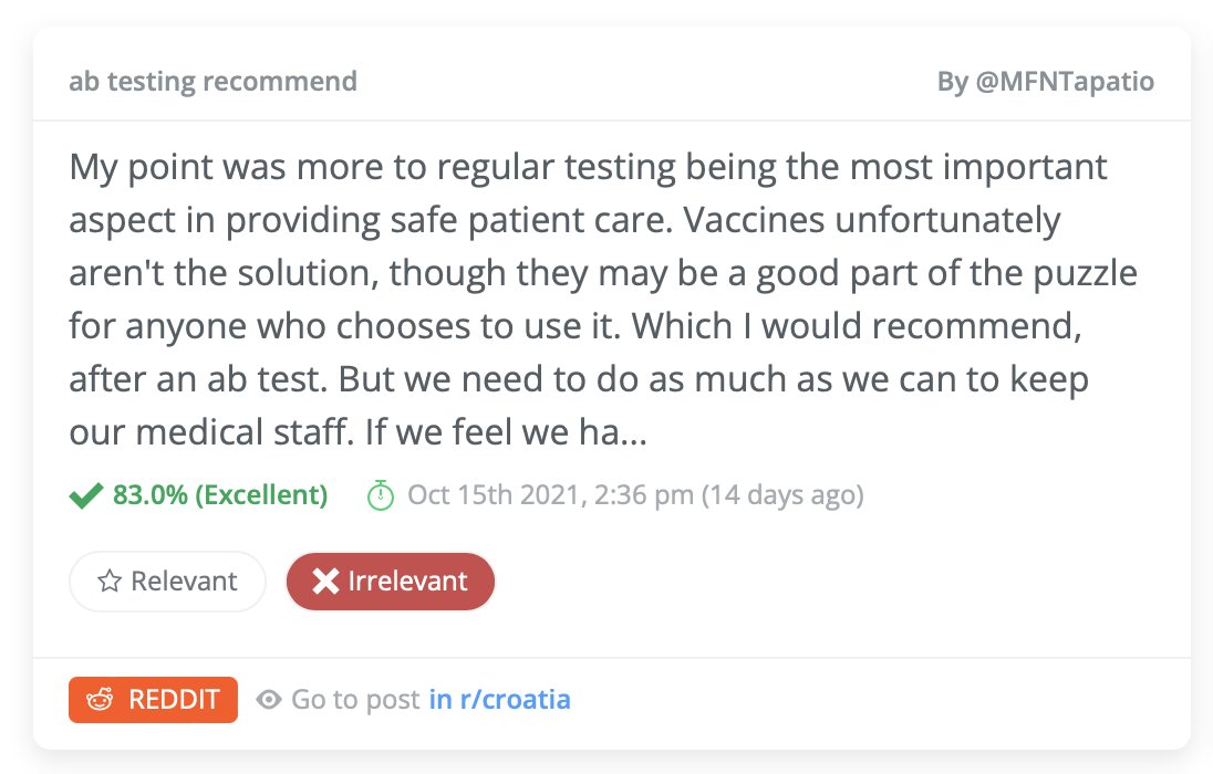 rootism108's tweet photo. [new feature] mark irrelevant to dismiss irrelevant post, and our AI system will learn to display more relevant post #noAds4Saas https://t.co/jrjrzzyWQS