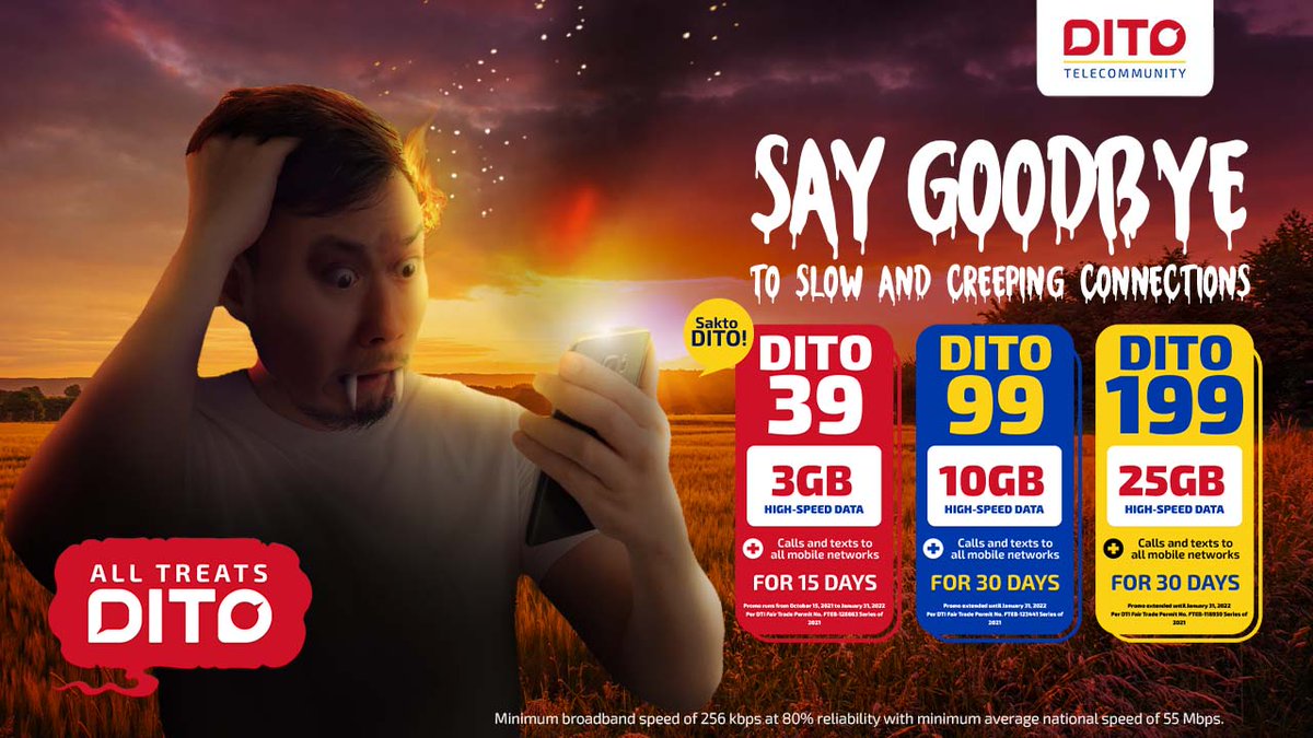 DITOphofficial's tweet photo. Stay connected and get things done! Resubscribe to DITO promos!
Visit https://t.co/v2JMmyEcYz for more info.
#AllTreatsDITO #DITOtelecommunity #DITOHighSpeed https://t.co/E8CXJP9GGf