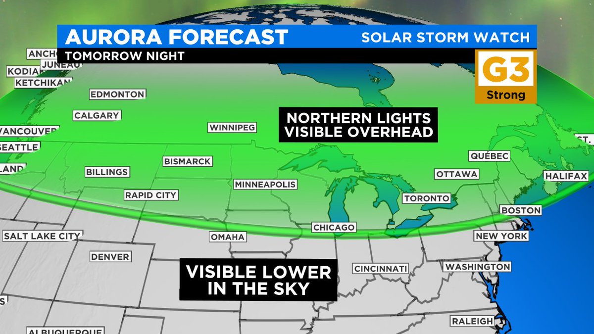 MN Weather: Northern Lights Could Be Visible Overhead For Most Of State Saturday Night https://t.co/cOEIVhGpCv https://t.co/9hutEjjJSD