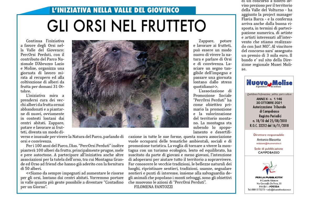 <a href="/ComunitaPNALM/">Comunità del Parco</a>: l'associazione "PercOrsi perduti" organizza una giornata di  lavoro mirata al recupero ed alla coltivazione di alberi da frutta.