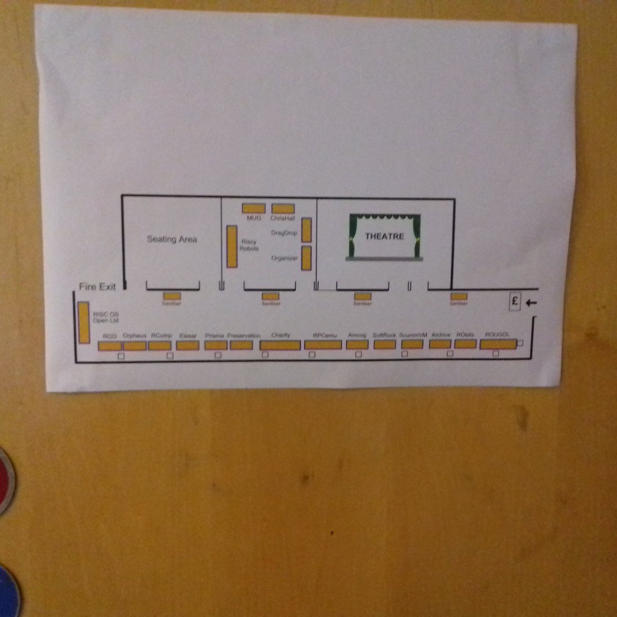 acorn_computers's tweet photo. A plan of where the stands are. We're on the first floor. Lifts and stairs are available. #ROLS2021 #Layout #map #RISCOS #London #Show #Feltham #StGiles https://t.co/a6Jwj7TS73