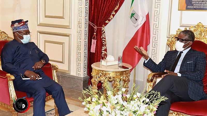 PdgePrensa's tweet photo. S.E. Nguema Obiang Mangue recibe al nuevo Embajador de Nigeria https://t.co/l9CzjinDxs https://t.co/EQJTOXbl7M