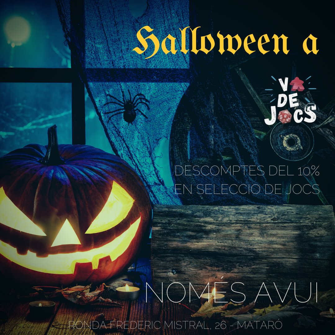 Ofertes per Halloween a #vadejocsmataro