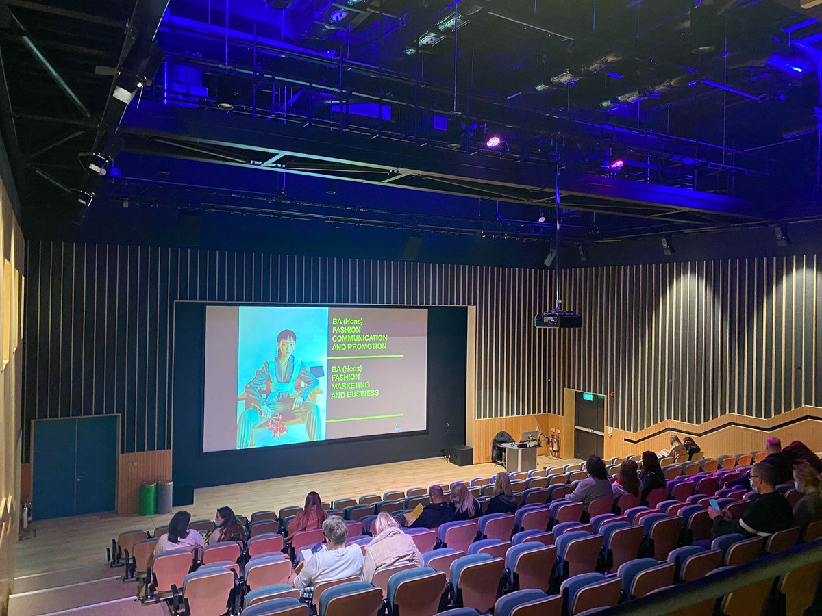 OPEN DAY: Lovely to meet so many potential students yesterday in our incredible new Duke street production theatre! (Image: Duke Street featuring work from @nuafashioncomms graduate Gigi Soh) #WeAreNua