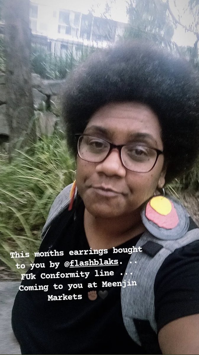 flashblak's tweet photo. FUk Conformity range for @meeanjinmarkets Nov 19 & online from Nov22 - all pieces handmade & unique. Made from plastic lids. #upcycle #recycle #savetheplanet with #flashblak style - thanks tidda @blackfordayz my biggest cheer squad 🖤 https://t.co/egLEWzU0LP