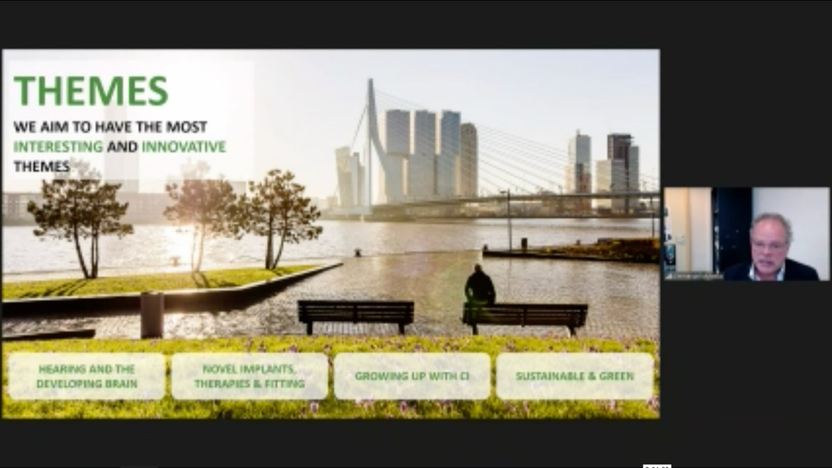 My dear colleague Prof Emmanuel Mylanus has just introduced us as executive committee of the #ESPCI2023 meeting in #Rotterdam at the #ESPCI2021 online meeting. We aim to host the most #sustainable, #inclusive and #green conference! Follow us at: espci2023.org