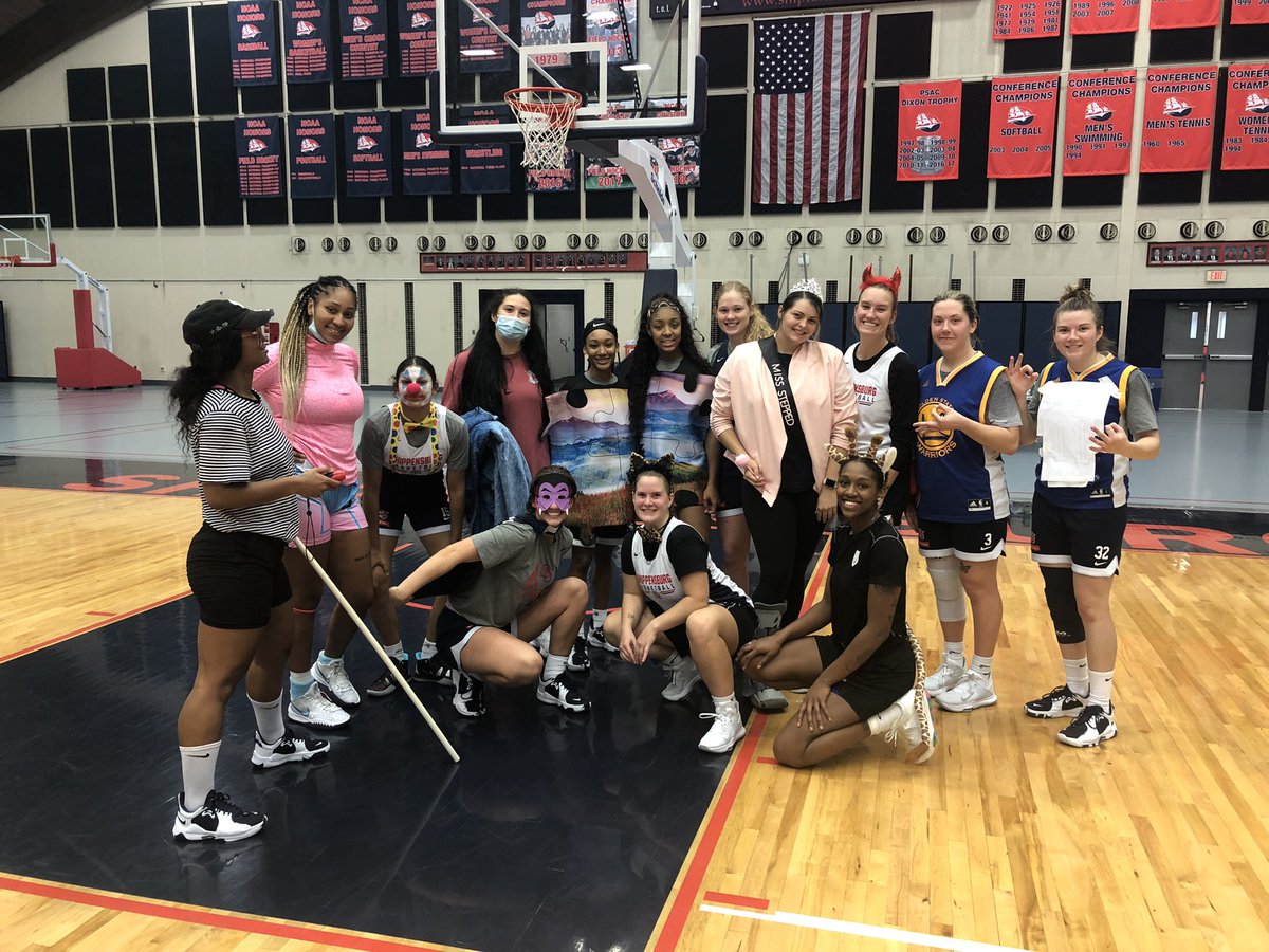 We had some clowns, devils, and cotton candy at practice today!!