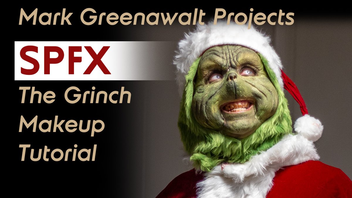 Grinch Makeup Tutorial by Mark Greenawalt youtu.be/r1ACdvpconc via <a href="/YouTube/">YouTube</a>