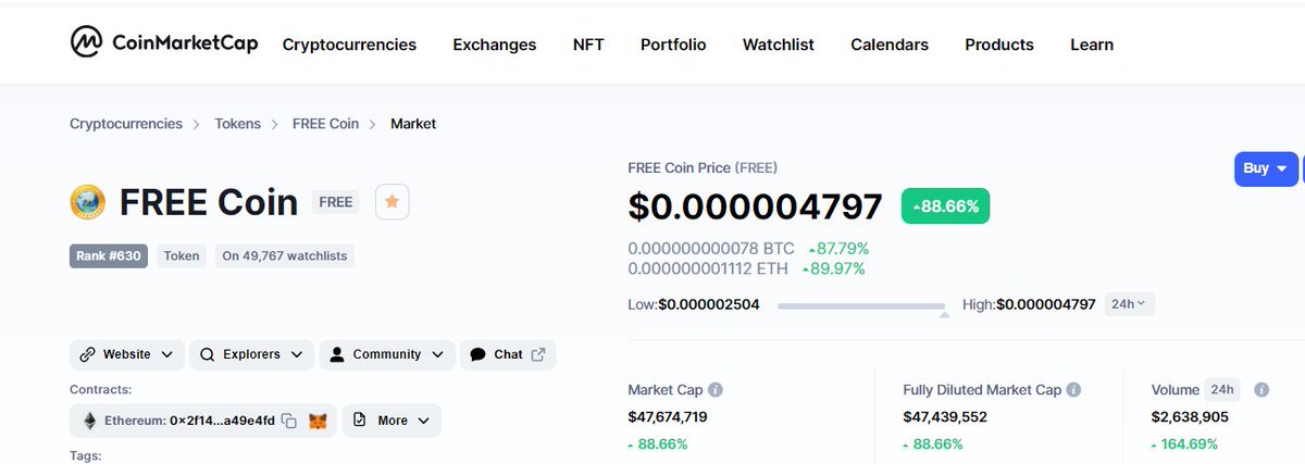 FREEDOM of MONEY coin - $FREE since 2018 tweet media