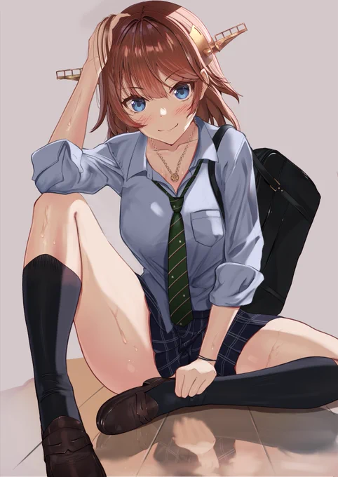 JKな比叡
#艦これ 