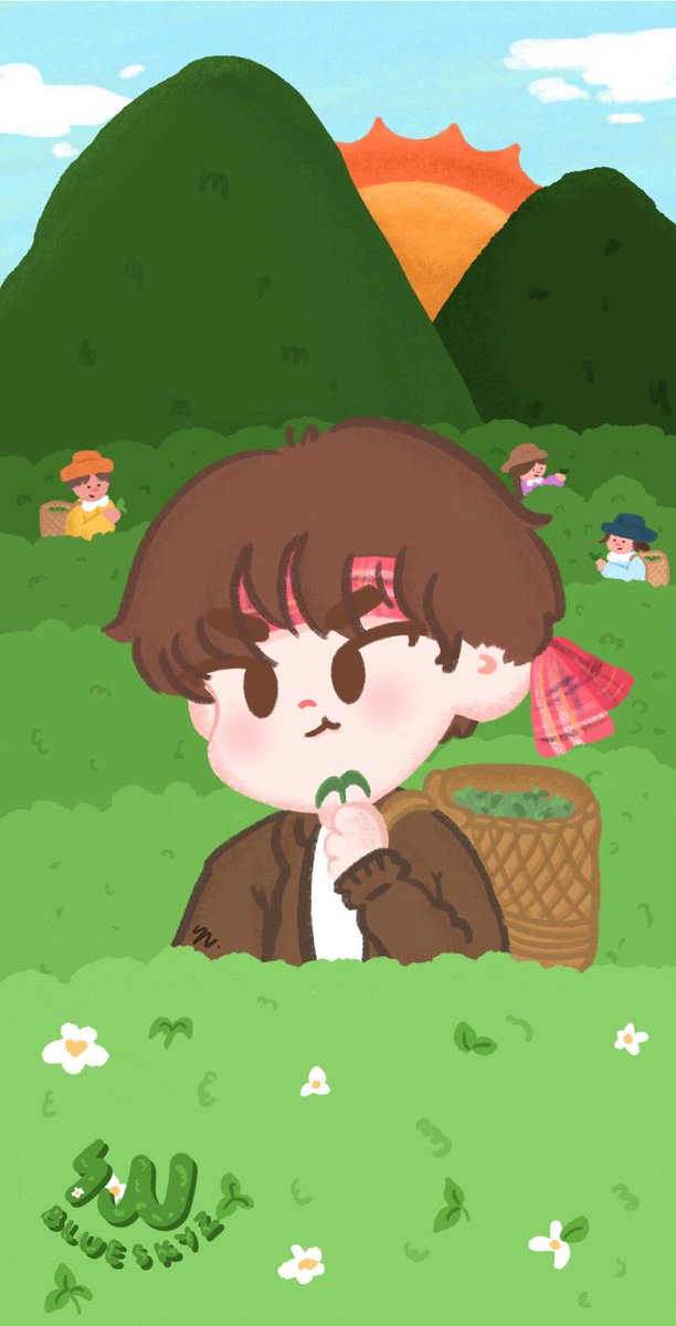 themoon0n's tweet photo. เก็บชากับน้องเธียรกันค้าบบบ🌱🌼 #นิทานพันดาว 

 #ArtTaleOfEarthMix #mixxiw #ส่วนผสมของมิกซ์ #EarthMix https://t.co/bH59FYvDKi