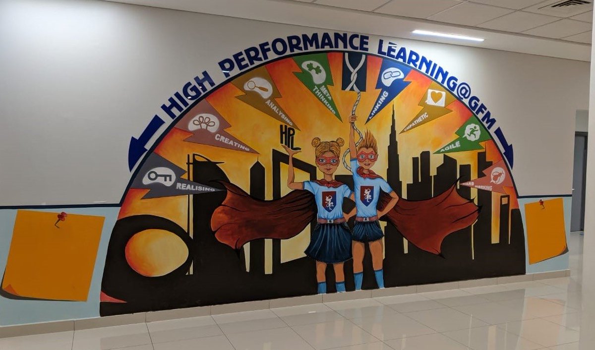 The count down begins…
HPL is on the way to the UAE I am due to fly in 5 days and Professor Deborah Eyre and Simon will follow 10 days later. Can’t wait to visit schools and see this HPL mural in person