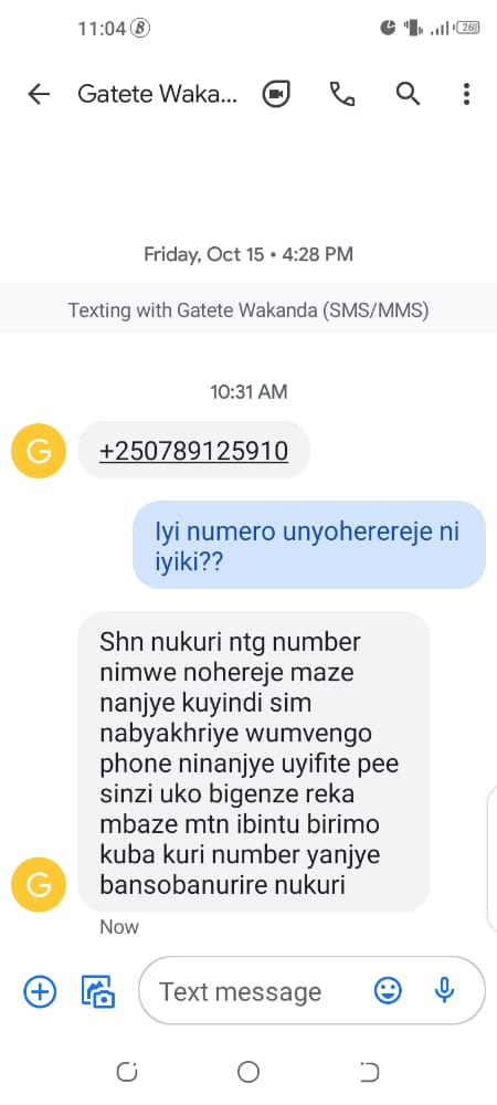 BoyGatete's tweet photo. @MTNRwanda  what's going on personally I didn't send any message but everyone of my contacts list received such message of contacts I don't know may you help me and tell me what's going on in your system because it's a shame 🙏🙏 https://t.co/Y38voyeYIy
