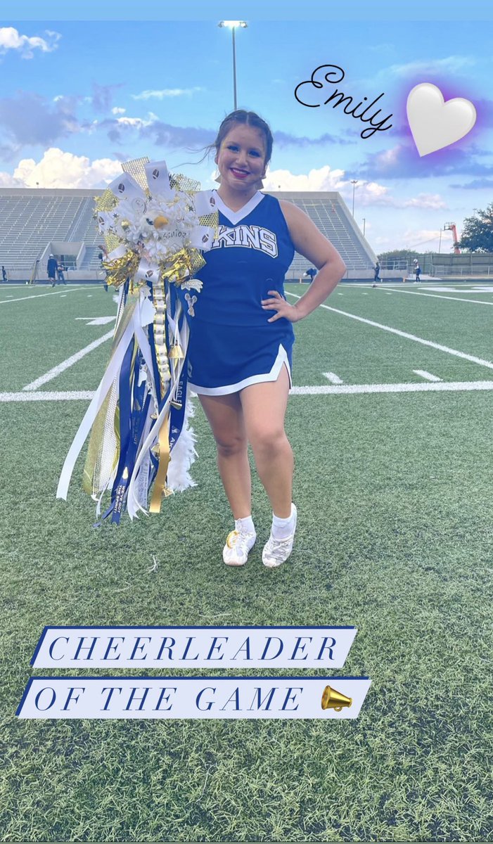 Our cheerleader of the game is 💛Ms. Emily💛