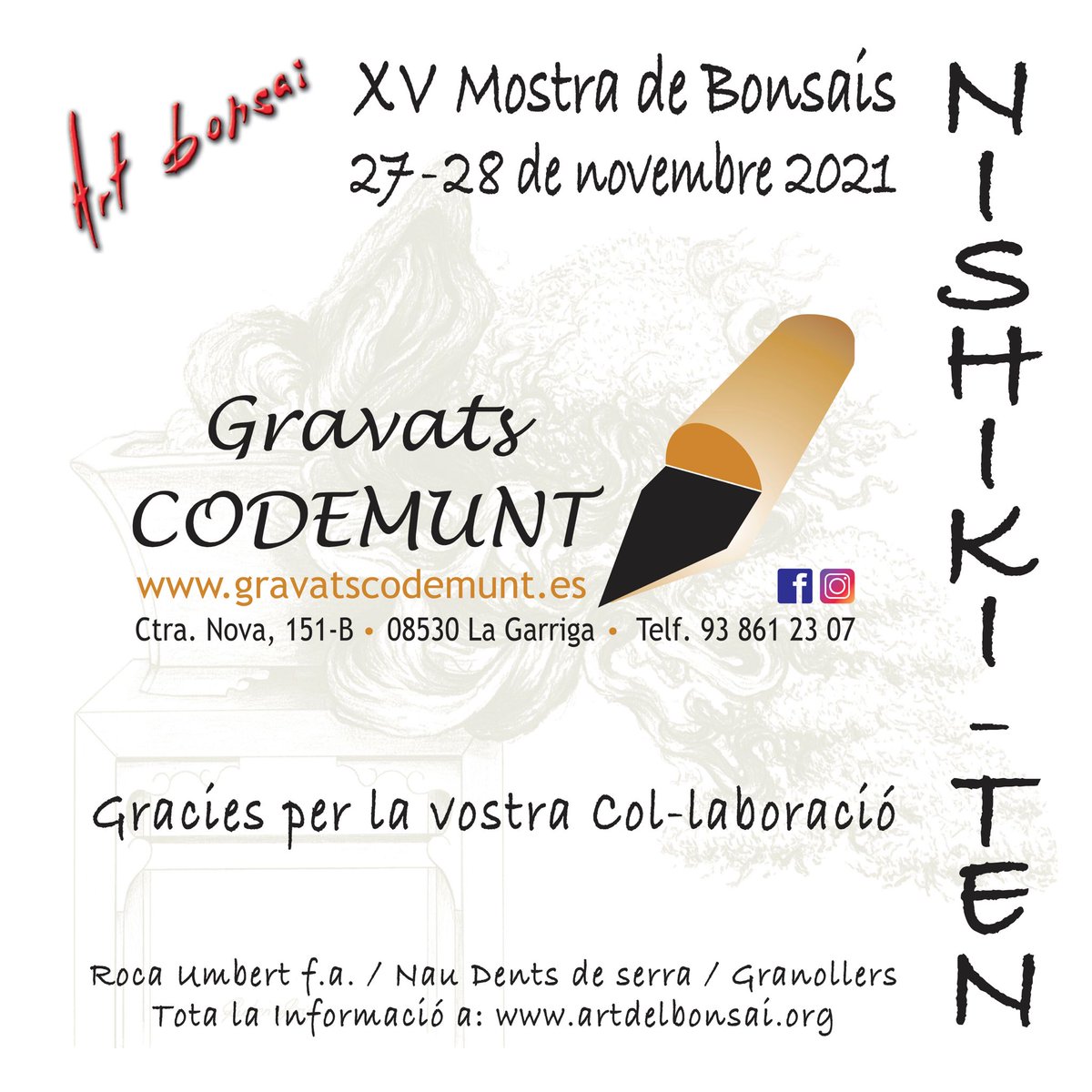 Nishikiten's tweet photo. XV NISHIKI-TEN
#nishikiten #ardelbonsai #Bonsai #ikebanas #suisekis #kusamonos #Japan #Granollers #lesfranqueses #cultura #art #manga #mistral #arboles #congreso #exposición #Exposition #Italia #Italy #gravats #gravados #codemunt https://t.co/uot0qIGgS7