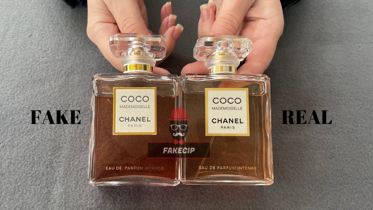 fakecip on X: Fake vs Real Chanel Coco Mademoiselle Intense Perfume   / X