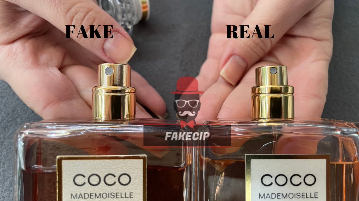 fakecip on X: Fake vs Real Chanel Coco Mademoiselle Intense
