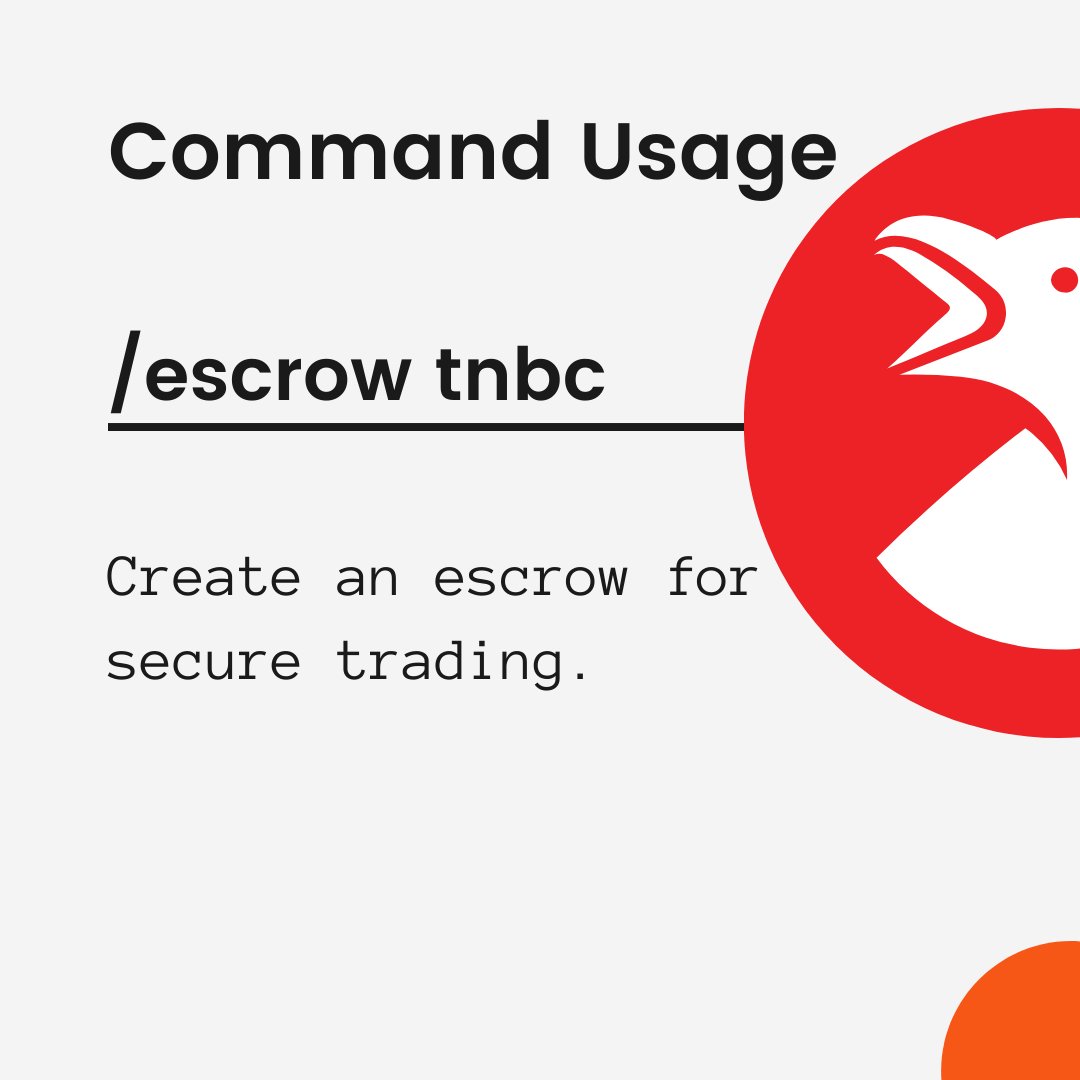 tnbCrow's tweet photo. Go to tnbcrow discord server and try now. Buy/ Sell #TNBC with tnbcrow discord bot.
#crypto #tnbcrow #trade #thenewboston https://t.co/LqHSabyv5E