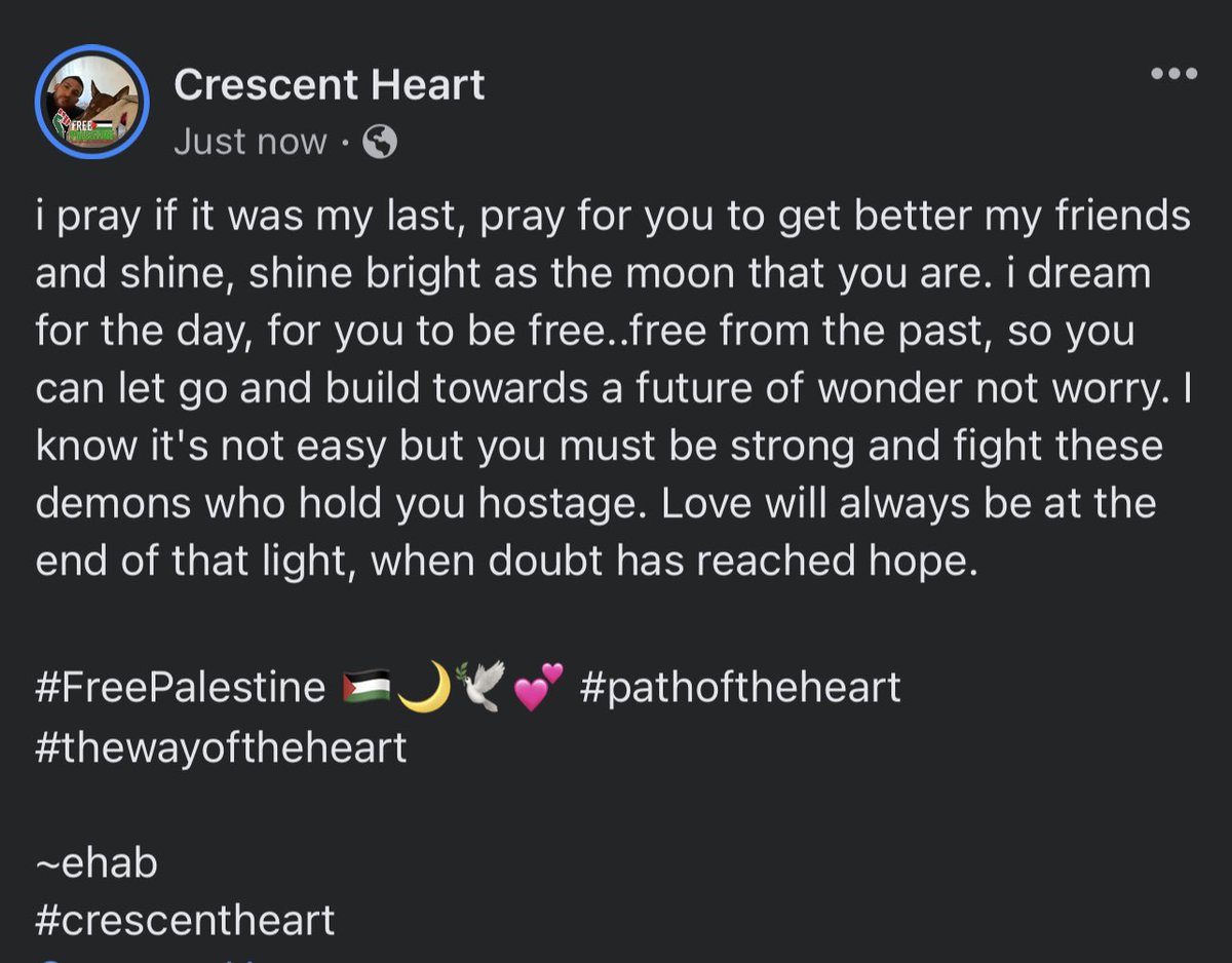 ehab_judeh's tweet photo. #loveoverfear #peacefromwithin #Palestine #Palestinian #Allah #Loveabove #God #cherishlife #weallmatter #wayoftheheart #humanity #forgivebutneverforget #RiseAboveItAll #meditateanywhere #veganconscience #iloveanimals #loveandrespect #RespectLife #GodisLove #Allahislove https://t.co/kVxnZUclM9