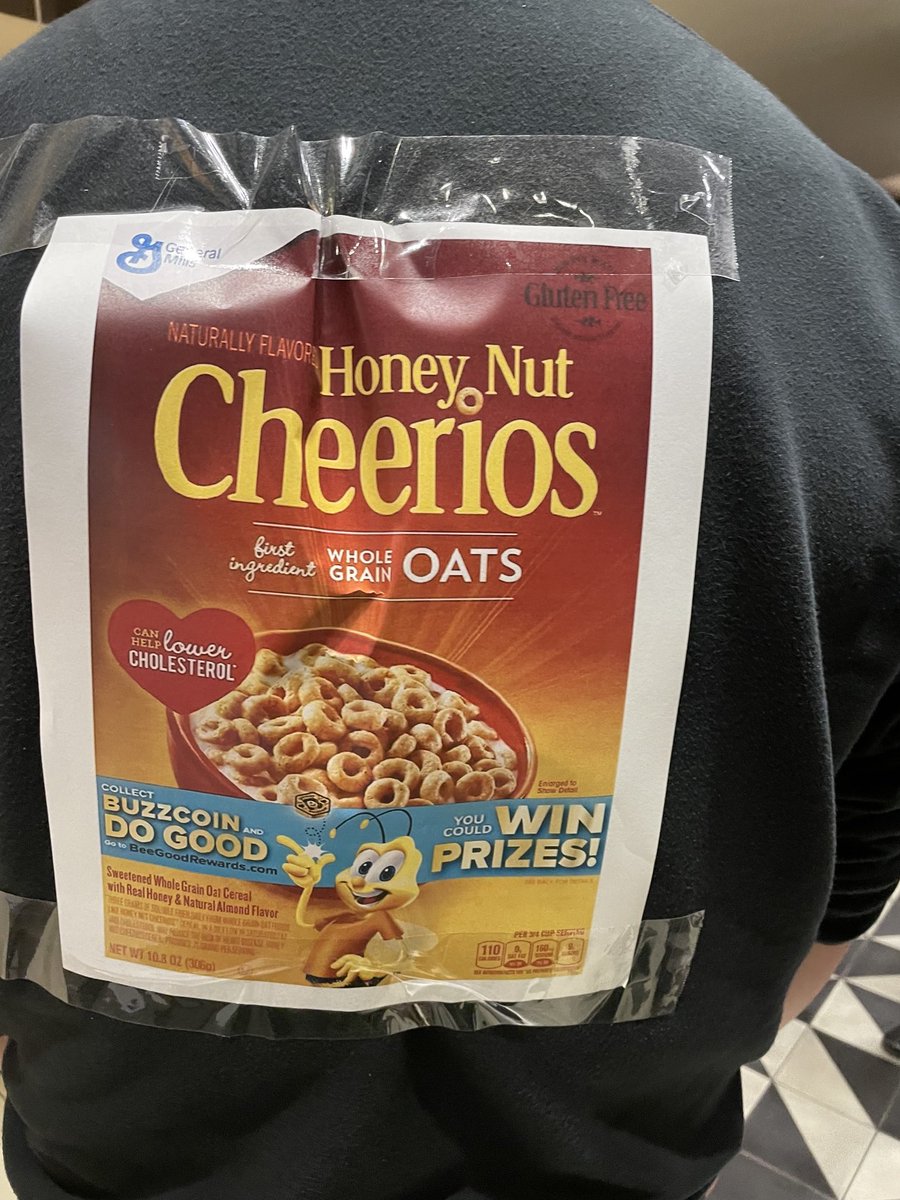 joeBondyDenomy's tweet photo. Extra points for whoever figures out this costume... this is on a persons back :). I will let them tag themselves if they want to admit to this groan awesome costume https://t.co/tkSw0XCfNr