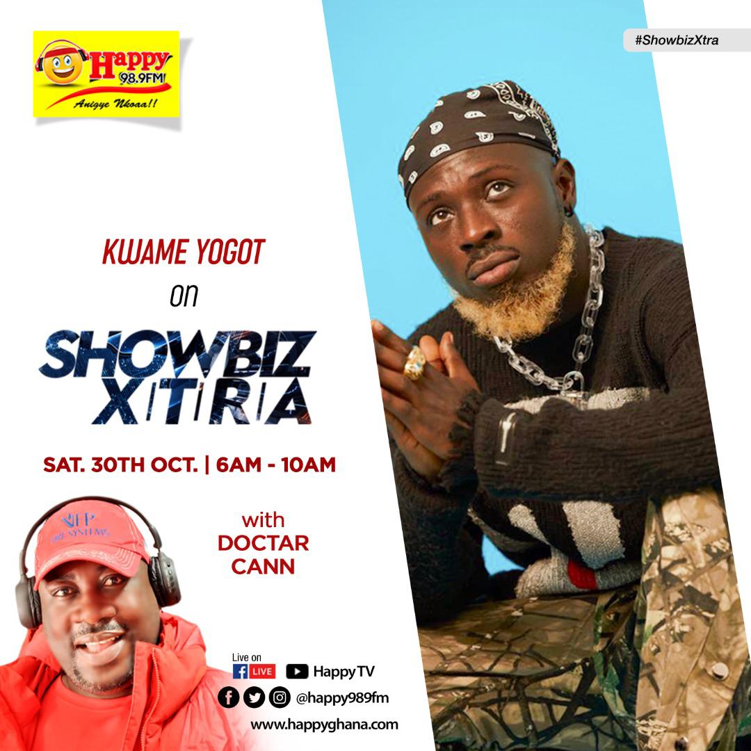 talktogrokai's tweet photo. This morning, I will be joining @RealDoctarCann and @MbBuabeng on @HAPPY989FM
#showbizxtra #happy989fm #rapcomedian #kwameyogot #globalmediaalliance #skyentertainmentgh #afrobeats #assinboy #NewKingEP https://t.co/bIUp6p9dmY