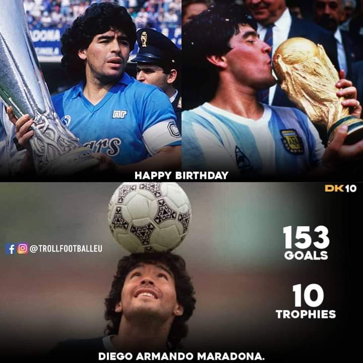 Happy birthday \"Diego Maradona\"     