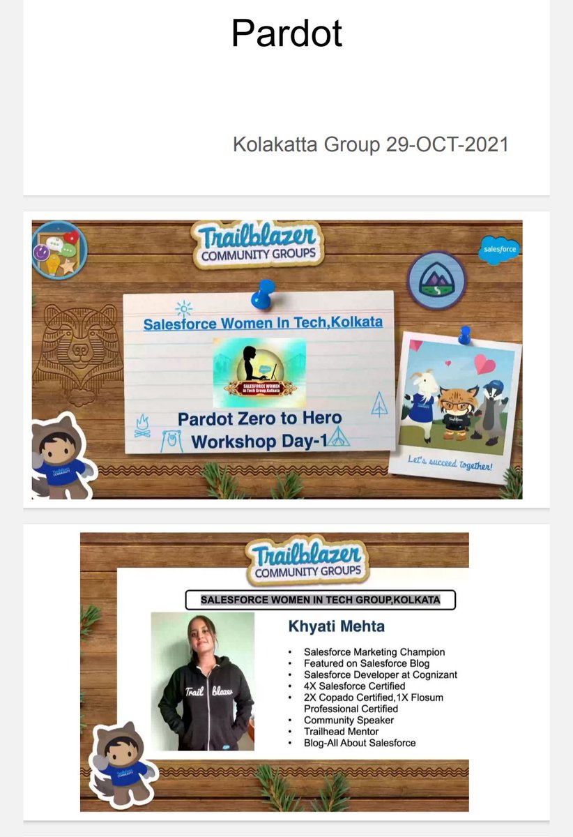 rameshsfdc's tweet image. Hello salesforce geeks out there,
Let&apos;s learn about pardot.

Join the live Day 1 session happening with Kolkata Salesforce group 
Keep learning 🌦️
@witkolkata @pardot @khyatu07
@_PrashantGandhi
#witkolkata #witpardot