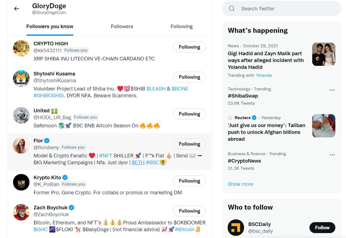 <a href="/Shibtoken/">Shib</a> founder followed <a href="/GloryDogeCoin/">X.AI</a>!

<a href="/ShytoshiKusama/">Shytoshi Kusama™</a> thanks for supporting us!

#SHIB