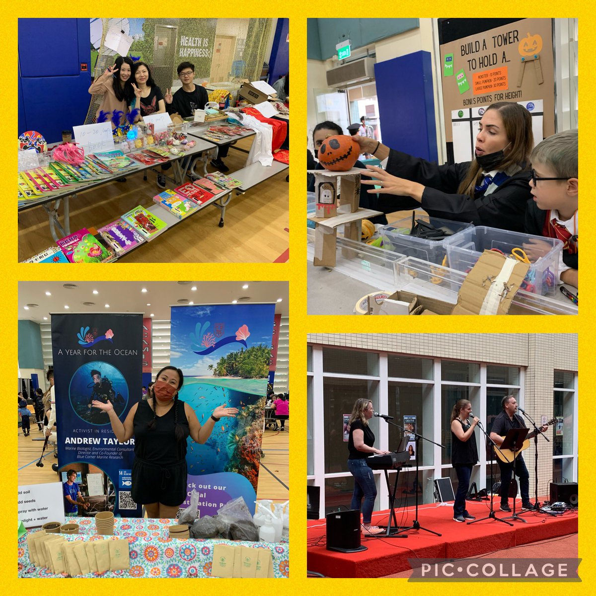 sarabilley's tweet photo. #TISMacao celebrates community and Halloween with #STEAM challenges performances and activism! #growingwithgrit https://t.co/1kXNZEnAxY