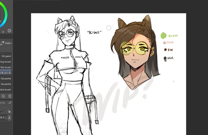 thinkin about... a persona character design... 