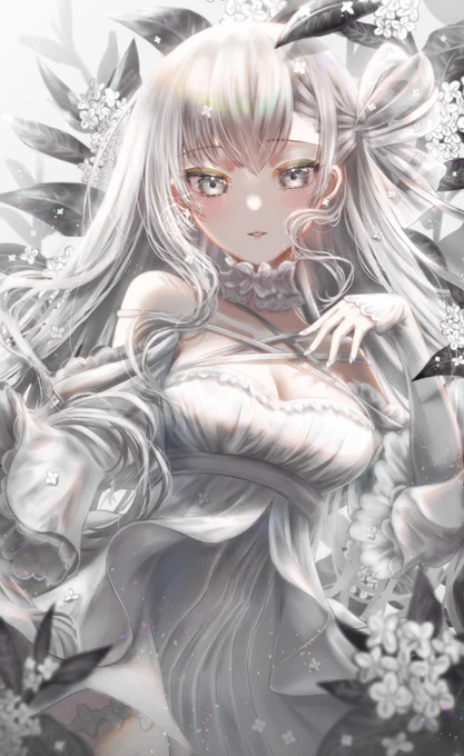 今月は白の季節!(*'-`) 

#今月描いた絵を晒そう 
