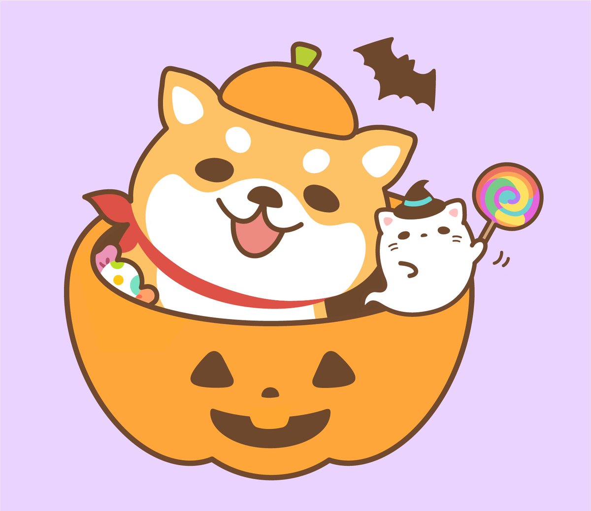 candy lollipop food halloween no humans hat cat  illustration images