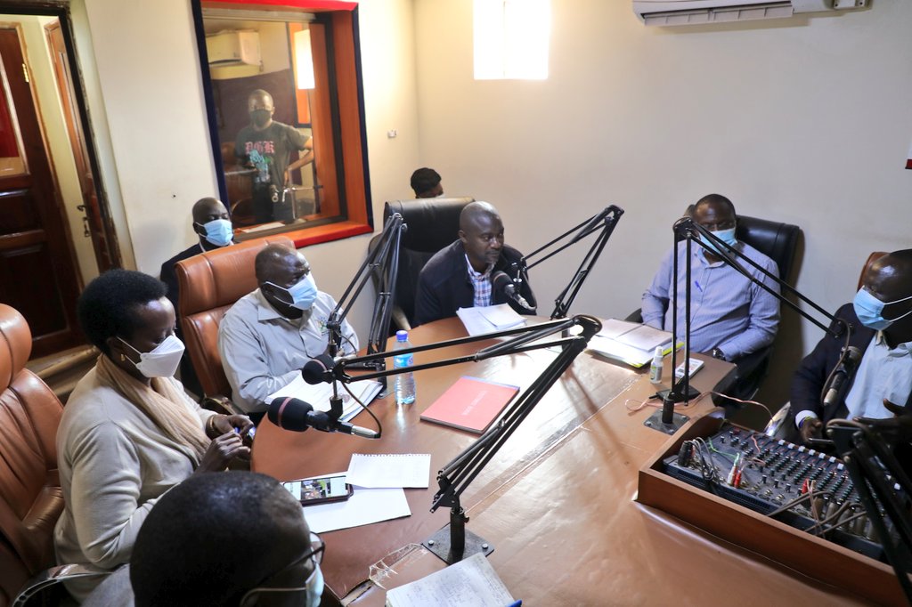UNRA_UG's tweet photo. Day 3: #LangoInspection 

LIVE on 97.7 Unity Fm, Lira together w/ Hon. Judith Alyek [Head Lango Parliamentary Grp], Hon. Dr. Sam Acuti [Kole North]. Works &amp; Transport Min @GenWamala, @UNRA_ED here to share information on plans &amp; progress of works on the Lango region road network. https://t.co/NrBP0BGecs