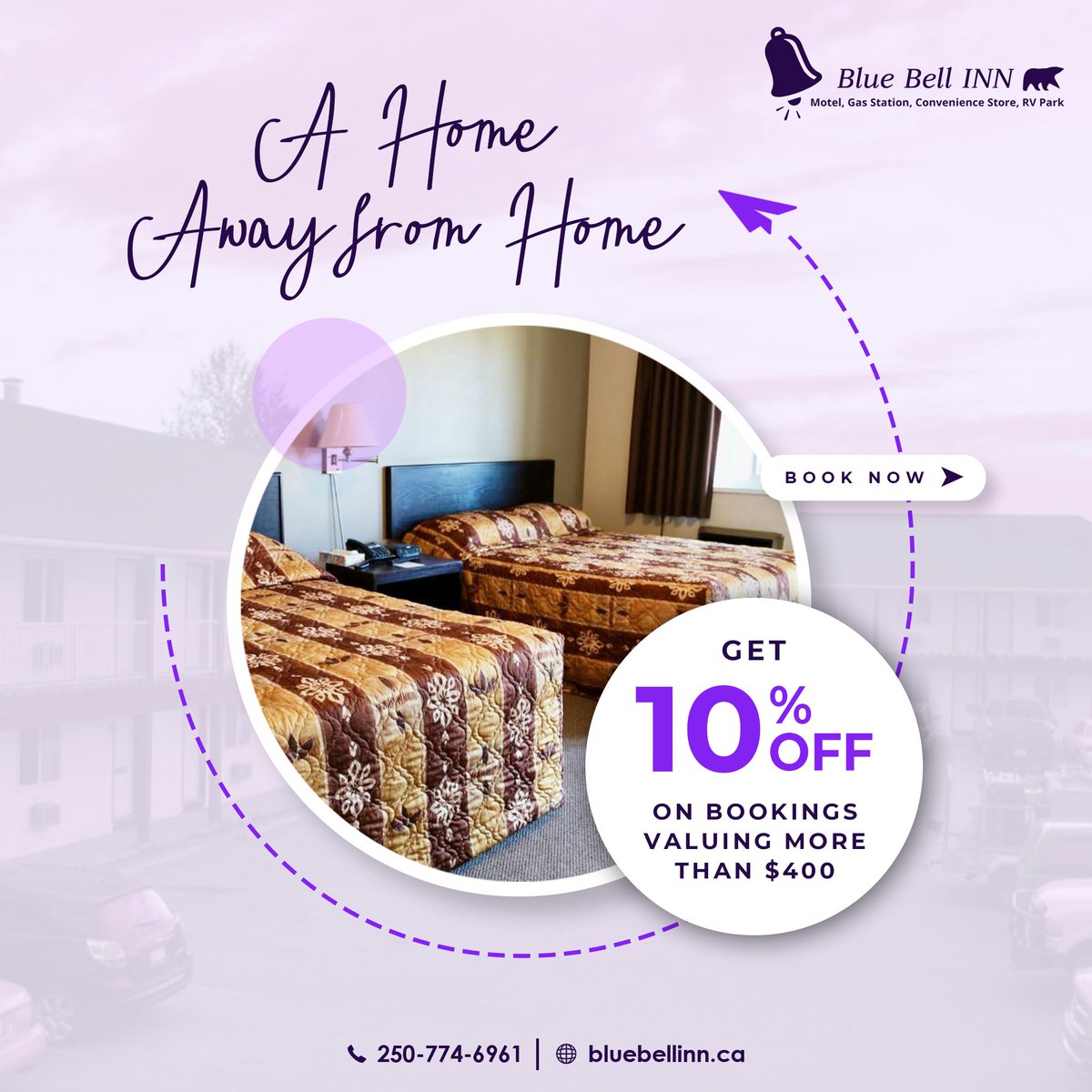 inn_nelson's tweet photo. With @inn_nelson, live more and save more. Get up to 10% off on booking valuing more than $400.
#HappyChristmasSavings!
👉Book your stay at our website🌐
#BlueBellInn #FreeCodeFridayContest #Motel #vancouverbc https://t.co/AWrV9ZeTxj