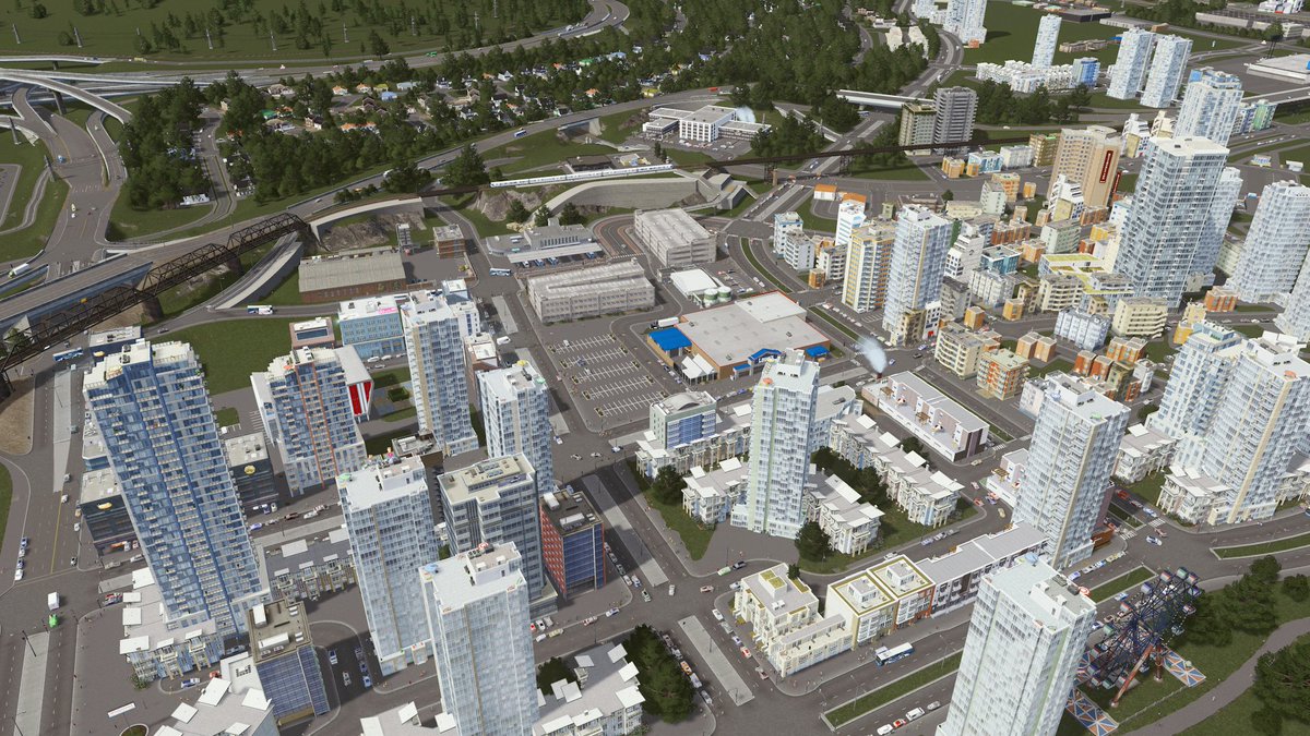 CleaveBuilds's tweet photo. First stop on the Beaver Bay Light Rail System, River Edge! Starting to fill in the downtown blocks here. Some zoning, some plopping. https://t.co/D0ZrosUsBP
