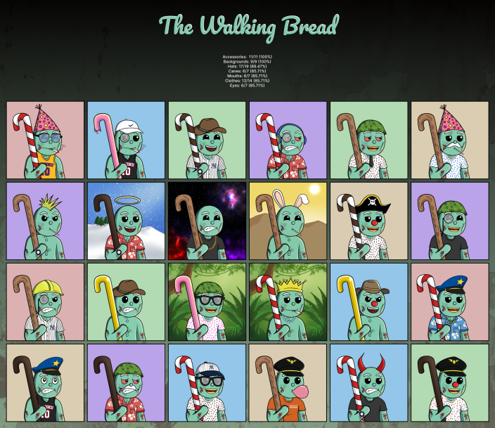 Gingerbreadnft's tweet photo. @kinetic_pixels I've seen a better zombie collection by someone in our community. You might wanna give props to them instead. #TheWalkingBread #Rebaked #CNFT #Zombies https://t.co/nIATTDpcuC